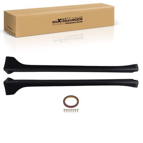 Black side skirt panel kit - skirt, for
